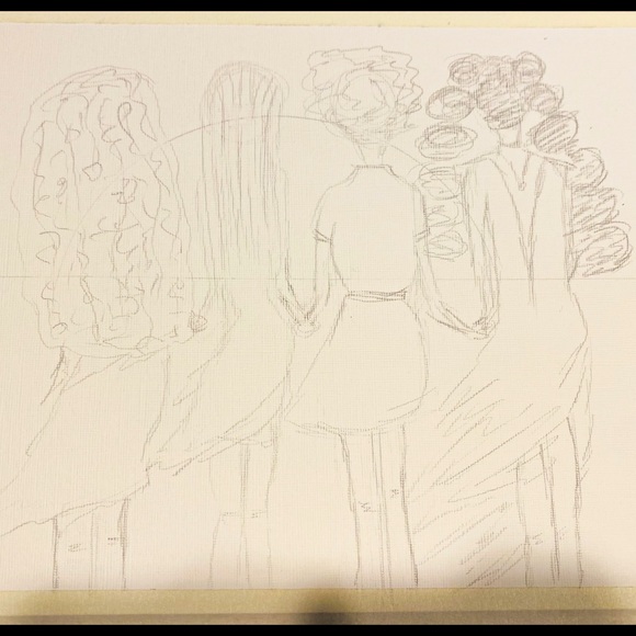 Mother Daughters Sisters Painting ORIGINAL Artwork - Picture 7 of 10